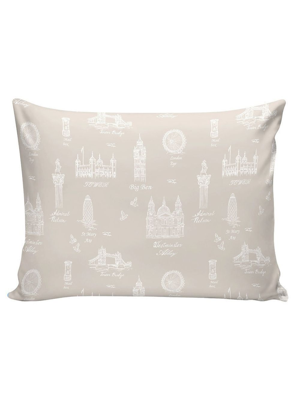 Постельное белье Сказка "Туманный альбион" 1,5-сп Наволочка 50х70 см 1 шт Простынь на резинке 90х200 см Пододеяльник 145х215 см, перкаль