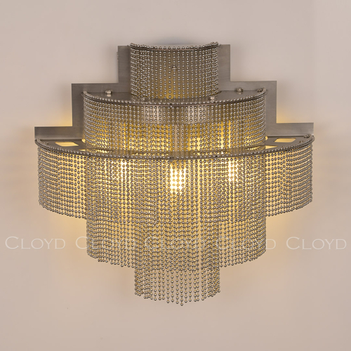 Бра Cloyd ONASSIS W3 / выс. 27 см - хром (арт.20371)