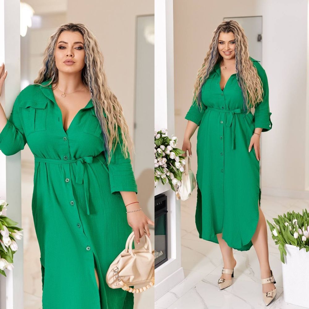 Платье-рубашка УК-435 Фабрика Моды