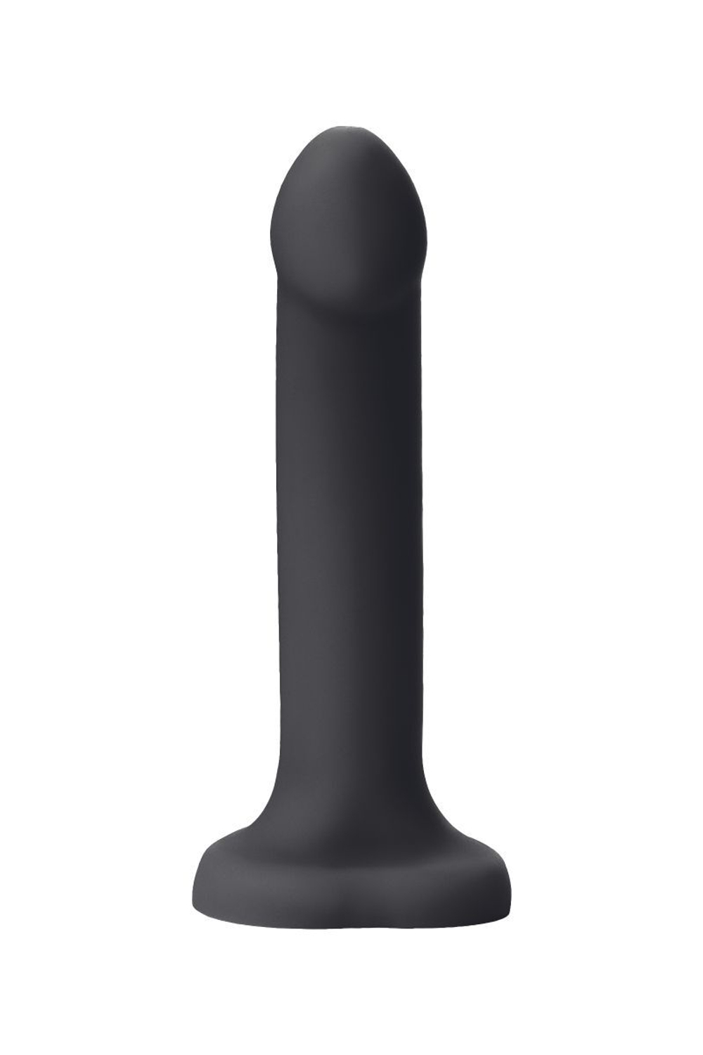 Черный фаллос с имитацией эякуляции Silicon Cum Dildo L - 19,6 см.