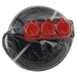 Удлинитель силовой ЭРА UK-3e-3x1,5-50m-IP44(KG) с заземлением 3 розетки каучук 50м КГ 3х1,5мм2 IP44 | Силовые удлинители