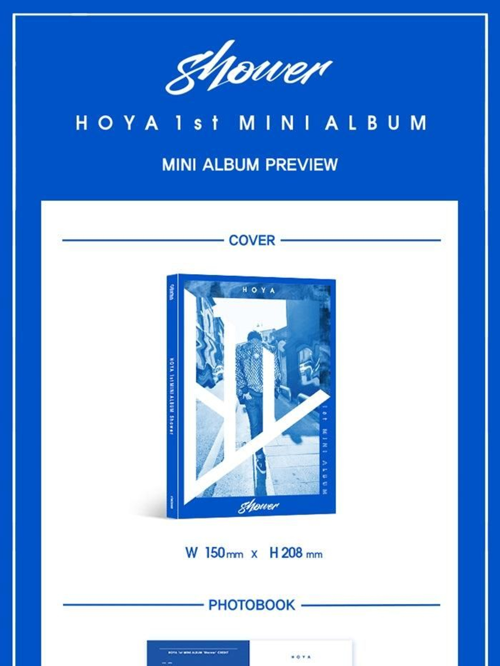 Альбом Infinite HOYA - Shower 1st Mini Album