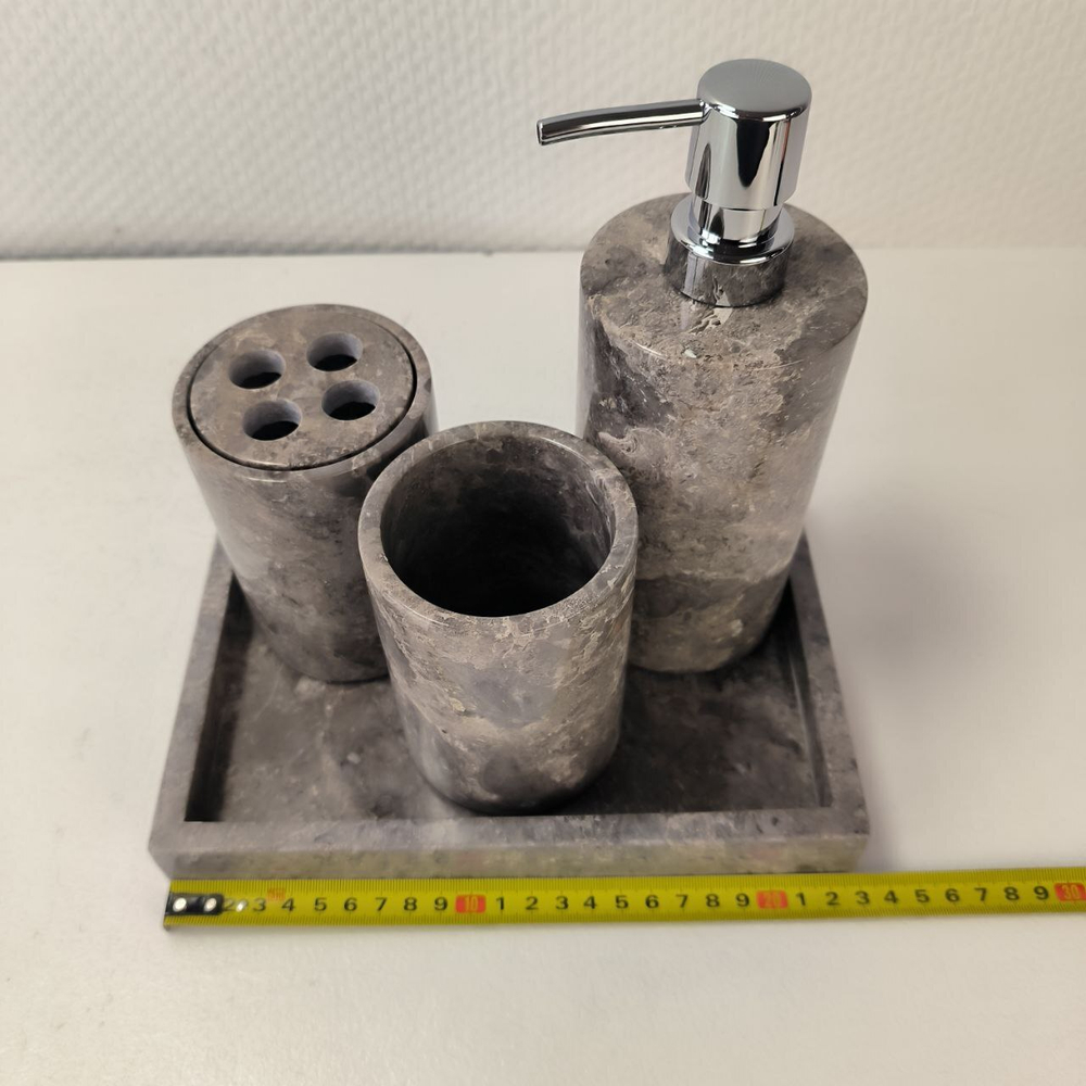 Набор из мрамора 5 предм SEA Set Grey NM-63759 прямоуг 85