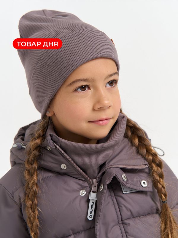 Шапка и снуд трикотажные двухслойные 