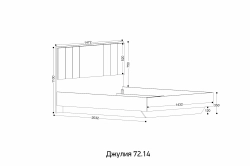 Джулия 72.14 — кровать с парящим эффектом