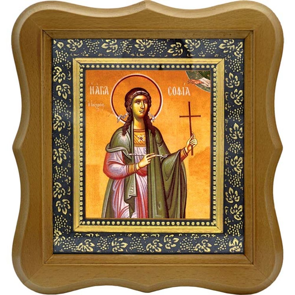 София врачебница, мученица. Икона на холсте.