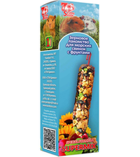 7 Семян SUPERMIX зерновое лакомство для морских свинок с фруктами 110гр.