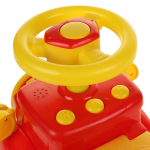 Толокар машина средняя с муз.рулем, цв. красный RRB-115 (54*27*34 см)