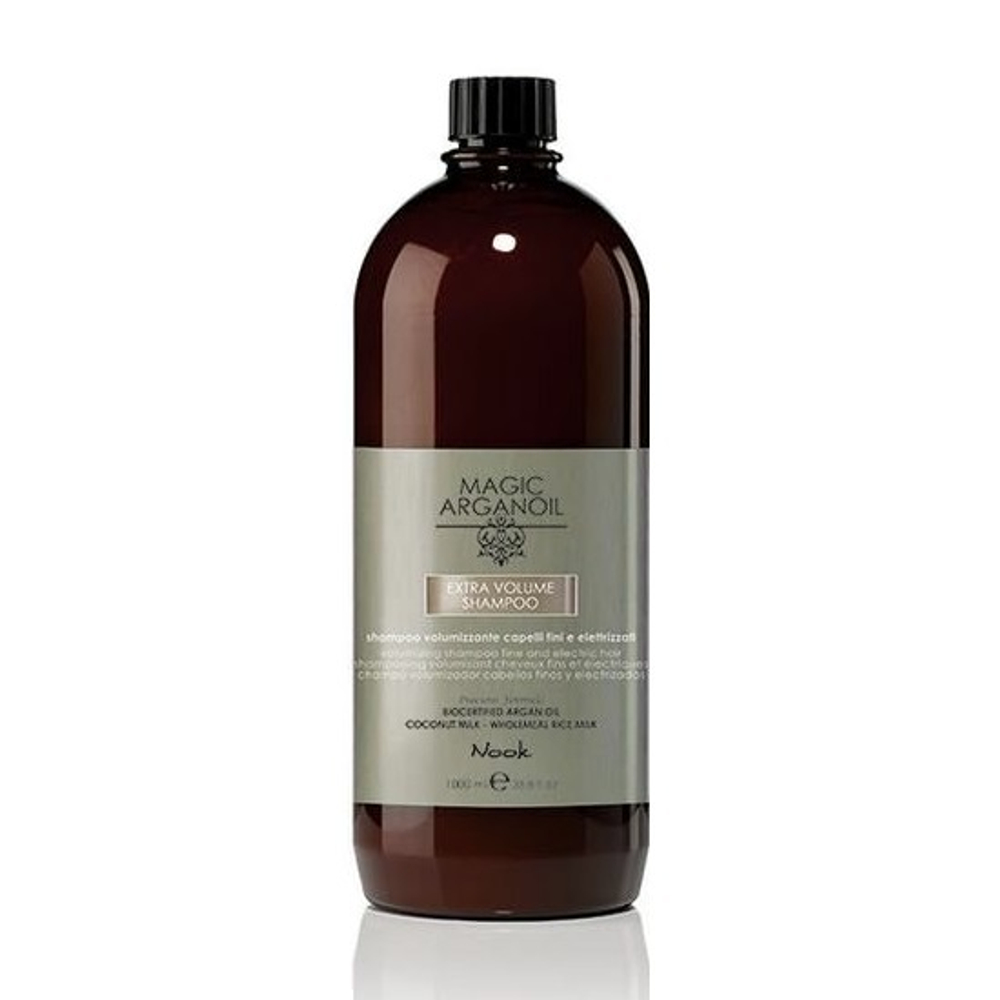Шампунь для придания объема тонким и наэлектризованным волосам Nook Magic Arganoil Extra Volume Shampoo 1000мл