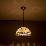 Citilux Шербург-1 CL440132 Люстра витражная подвесная Бронза