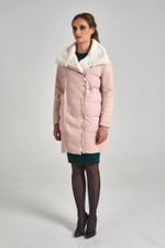 Куртка удлиненная с широким воротником недорого