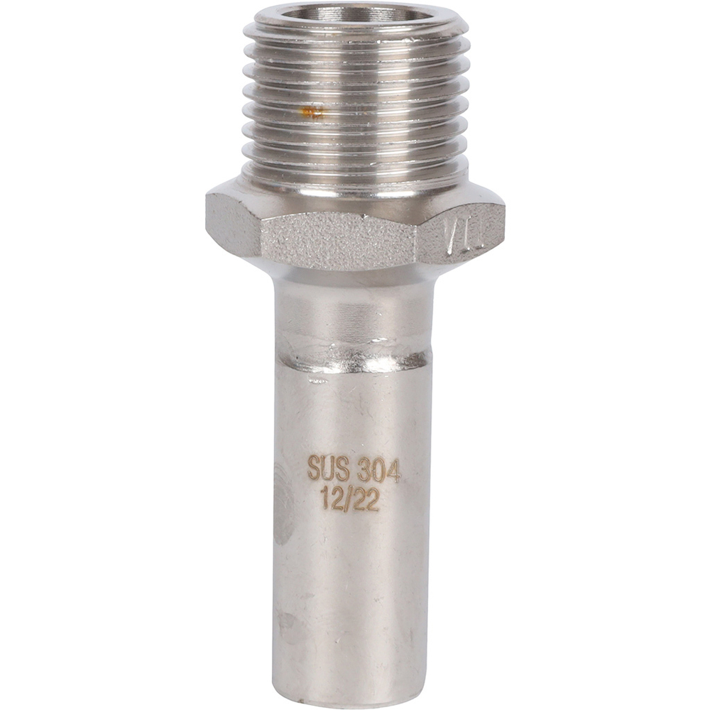 ROMMER Вставка с НР 15x1/2" из нержавеющей стали прессовой
