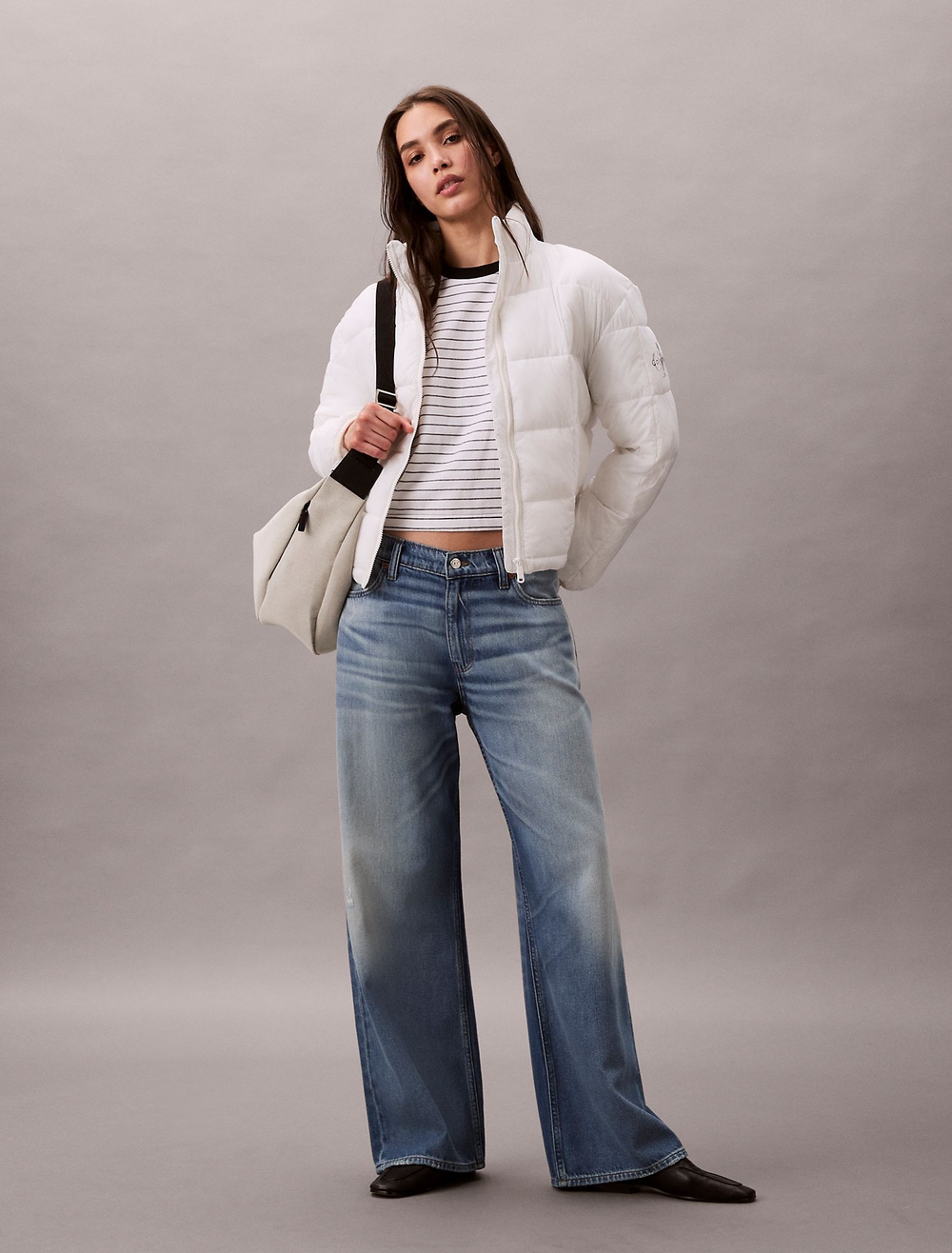 Утепленная куртка Calvin Klein Lightweight Puffer Jacket Snow White