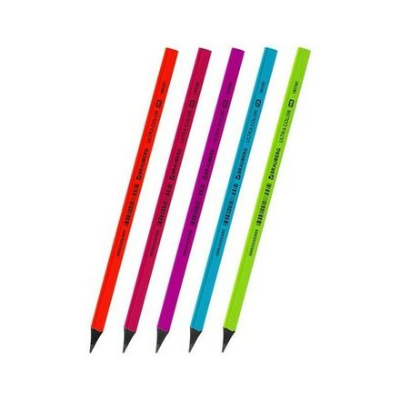 Карандаш чернографитный Brauberg Ultra color, НВ, ассорти