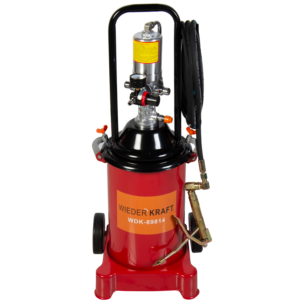 WDK-89814  Солидолонагнетатель пневматический для консистентных смазок. Ёмкость 13 л