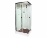 Душевая кабина DTO K401S 100x100 с крышей прозрачная/хром