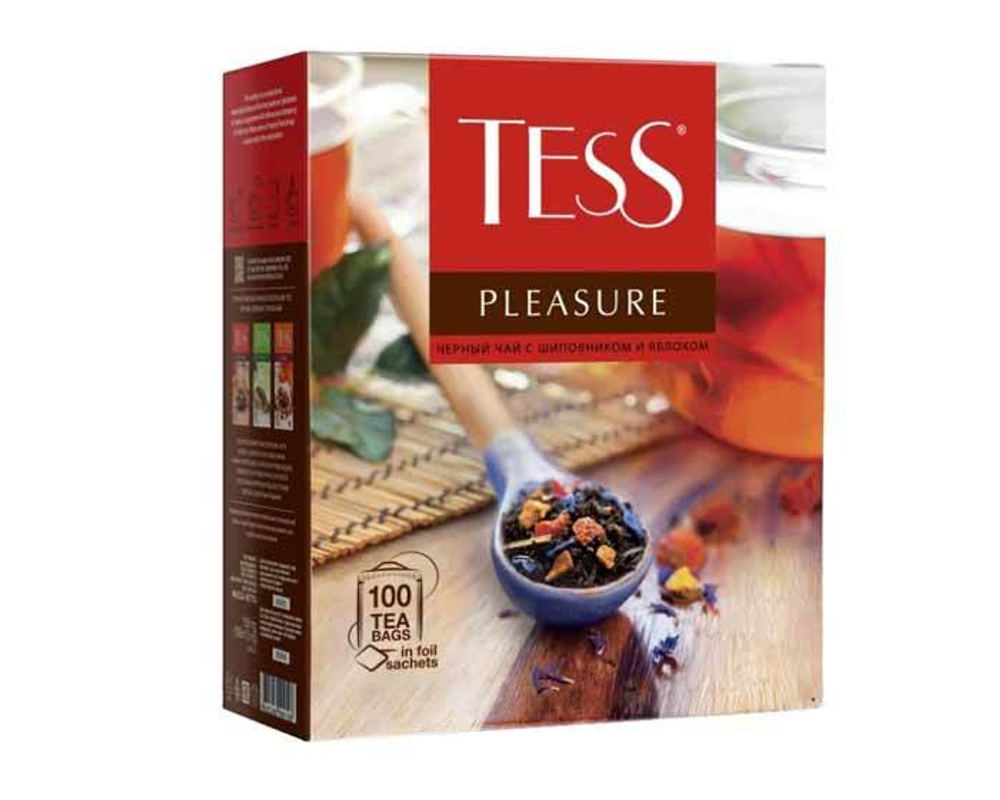 Чай черный в пакетиках Tess Pleasure 100 пак/уп, 1,5 г
