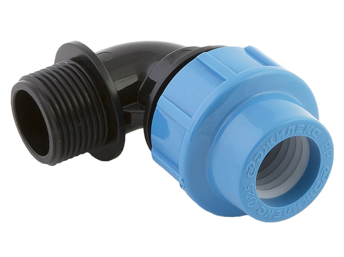 Отвод Джилекс ПНД с наружной резьбой 25х1quot; (20 шт. в. уп.)