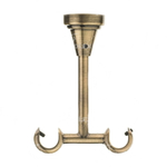 Кронштейн потолочный двойной d16/16 мм, цвет антик