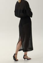 Юбка карандаш из органзы