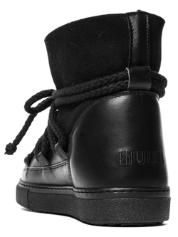 Высокие комбинированные кеды INUIKII 75202-5 Sneaker classic black на меху