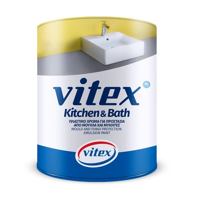 VITEX KITCHEN & BATH- водоэмульсионная краска для внутренних помещений с повышенной влажностью. Защита от плесени и микробов. Хорошая укрывная способность и экономный расход.