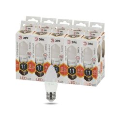 Лампа светодиодная ЭРА STD LED B35-11W-827-E27 11Вт свеча теплый белый свет Е27 | Лампы cветодиодные Свеча (B/C)