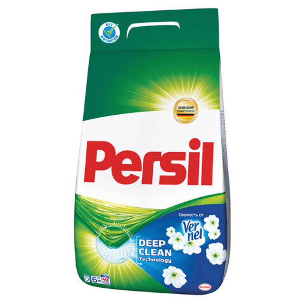 Стиральный порошок-автомат 6 кг, PERSIL (Персил), "Свежесть от Vernel", 2467899