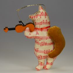 Ёлочная игрушка Кот со скрипкой