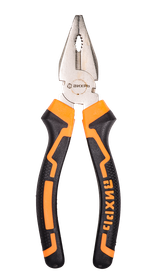 Плоскогубцы (пассатижи), 160мм., никелированные, двухкомпонентные рукоятки, Вихрь