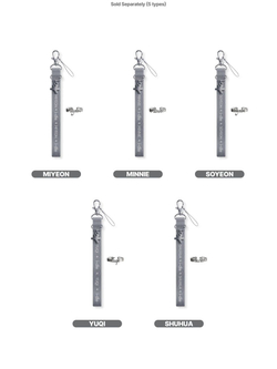 товары I-DLE - OFFICIAL LIGHT STICK STRAP & DECO RING