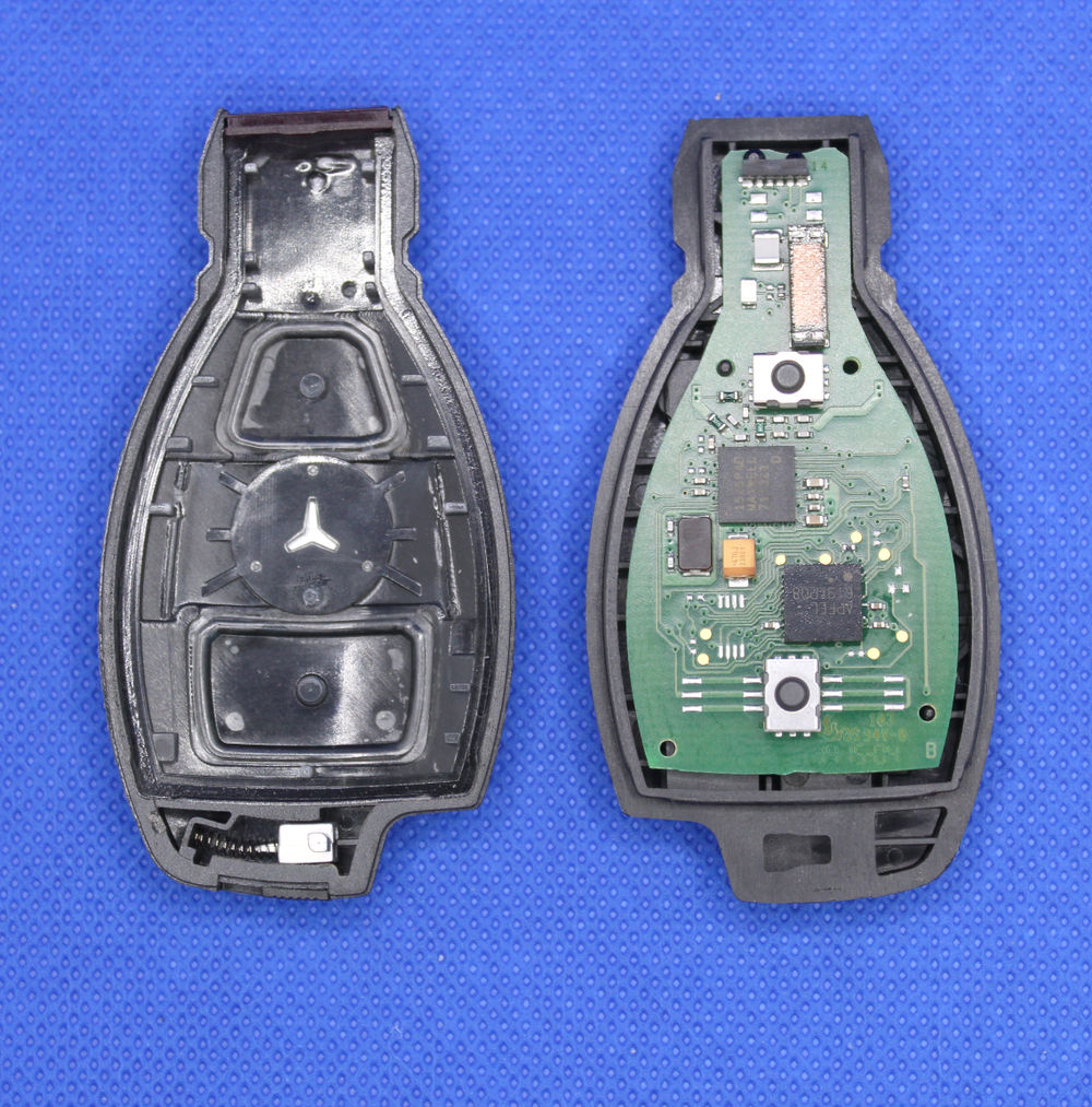 Оригинальный базовый ключ для Mercedes-Benz пластик 2 кнопки