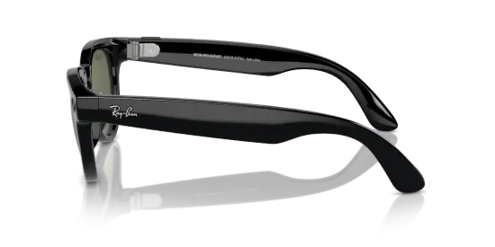 Солнцезащитные умные -очки с экшен камерой Ray Ban Headliner RW4009 601/9A 50 ( black, gray, gren) ( черный, серый, зеленый)