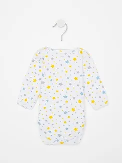 Боди детский, цвет белый/синий, рост 62 см