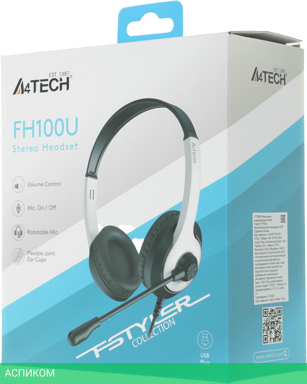 Наушники A4Tech Fstyler FH100U Panda