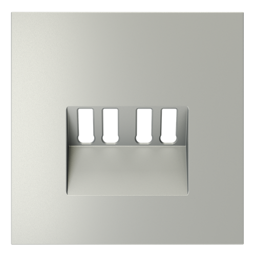 Накладка для розетки акустической 4-местной , S70 (сталь)