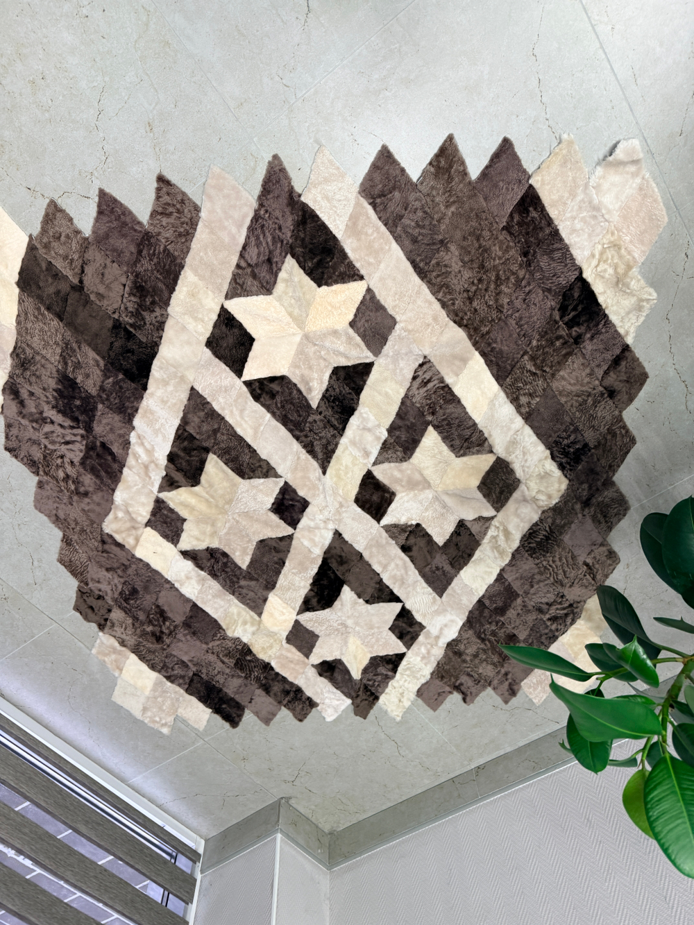 Меховой Коврик прикроватный накидка на кресло из овчины