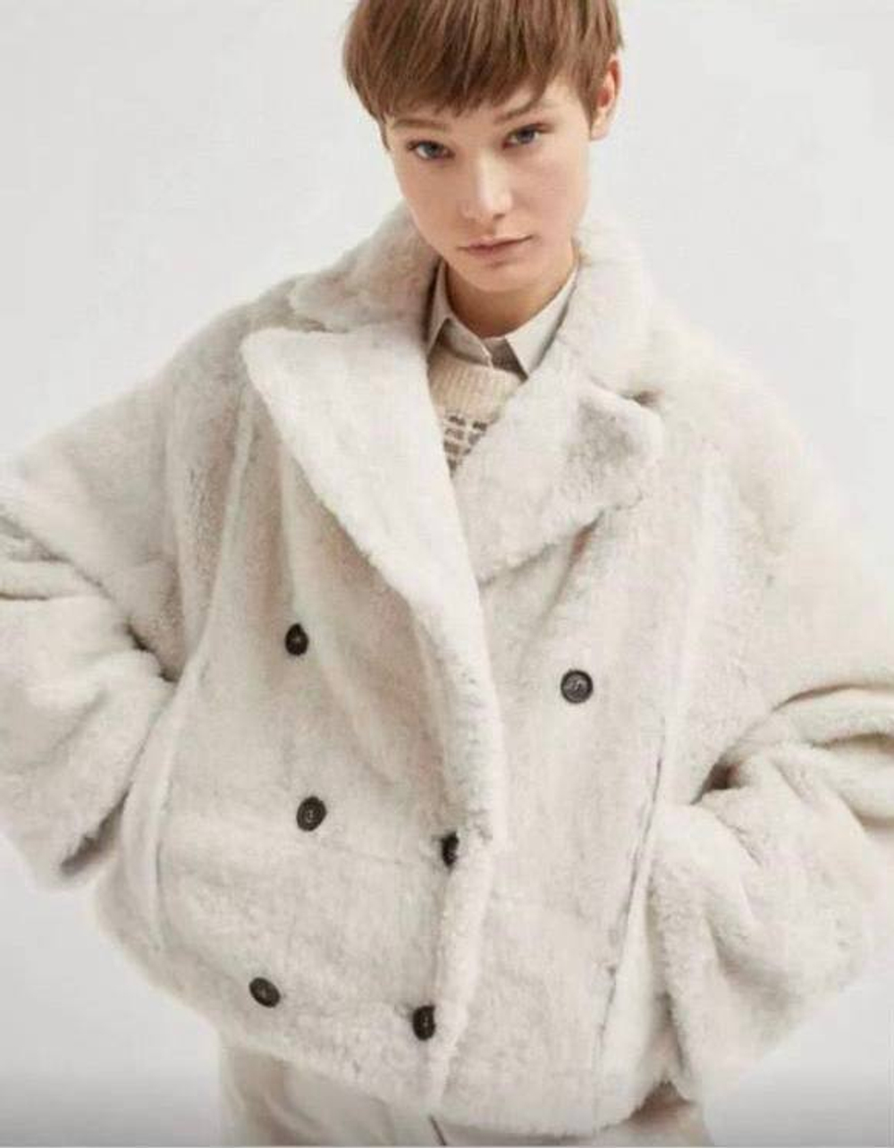 Двусторонняя шуба Brunello Cucinelli