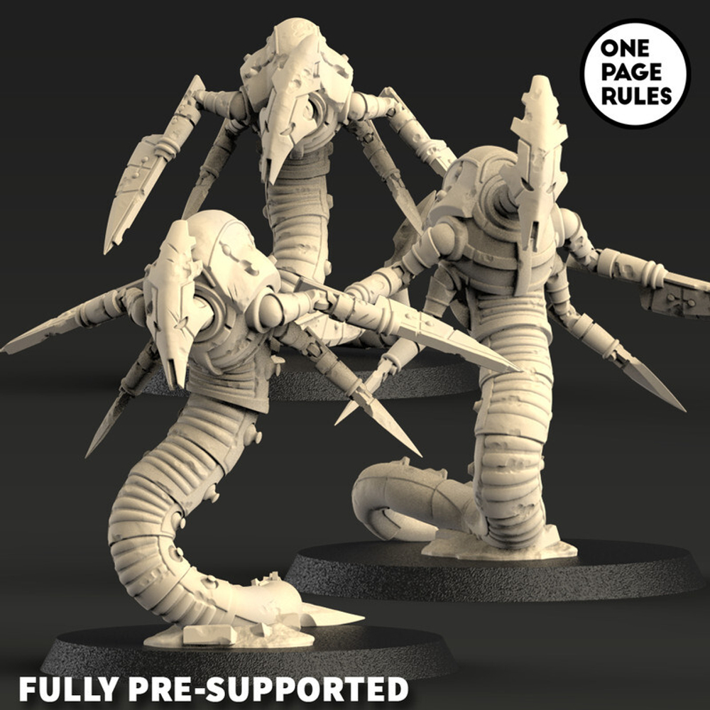 Xenos Armies Necrons Ophydian Destroyers 1 шт. миниатюра для dnd, днд, pathfinder, фентези, Настольная игра, НРИ, Варгейм, РПГ
