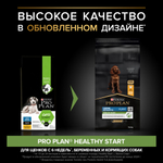 Сухой корм PRO PLAN HEALTHY START для щенков крупных пород с атлетическим телосложением курица 12 кг