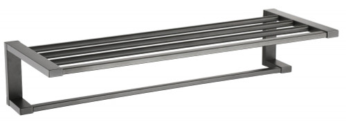5020-G Полотенцедержатель с полкой  (ГРАФИТ) ViEiR  (10/1шт)