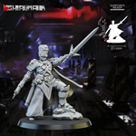 Astra Militarum Vostroyan Firstborn Sergeant Сержант №3 меч и пистолет миниатюра для dnd, днд, pathfinder, фентези, Настольная игра, НРИ, Варгейм, РПГ