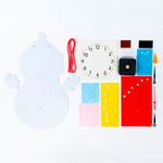 Настенные часы Снеговик сделай сам