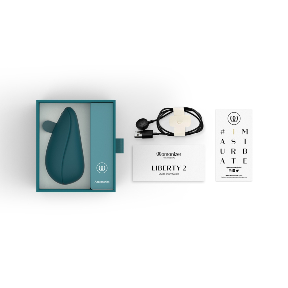 Бесконтактный клиторальный стимулятор Womanizer Liberty 2 темно-бирюзовый