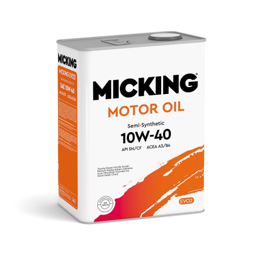 Micking Motor Oil Evo2 10w40 API SN/CF ACEA A3/B4