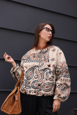 бомбер, с восточным принтом