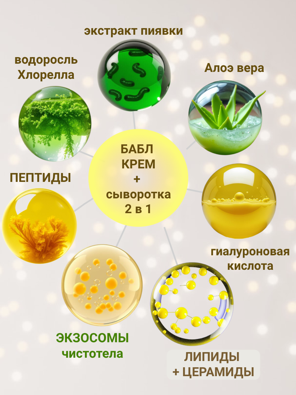 БАБЛ крем- сыворотка омолаживающая ВДЭЛЛА, 15 мл