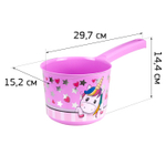 Ковш 1,5л ДЕКО с рисунком М1218