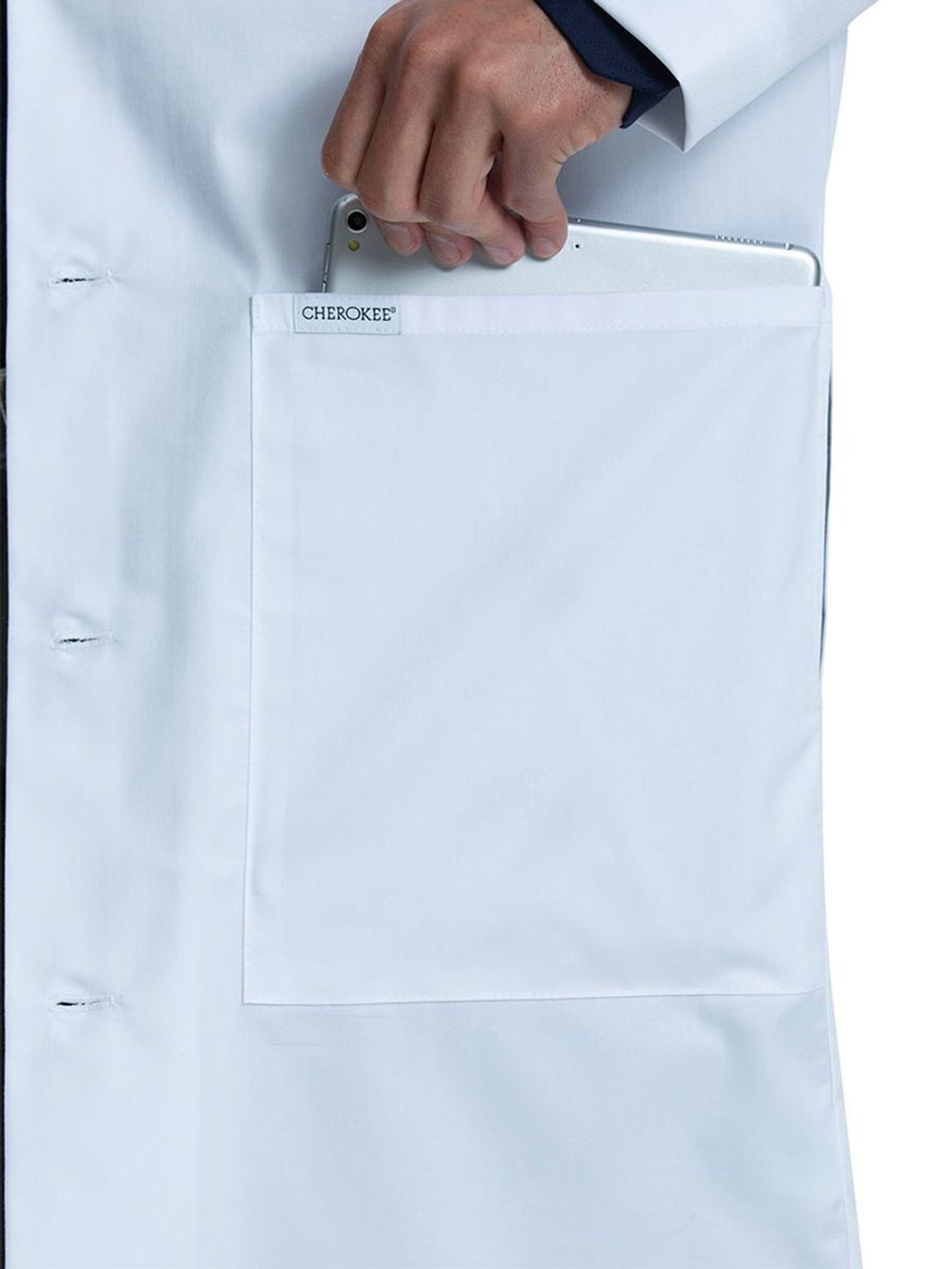 Халат медицинский мужской Cherokee CK412T, белый, S