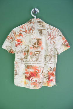 Рубашка Steilmann яркая, маркировка 38, визуально на 44 размер